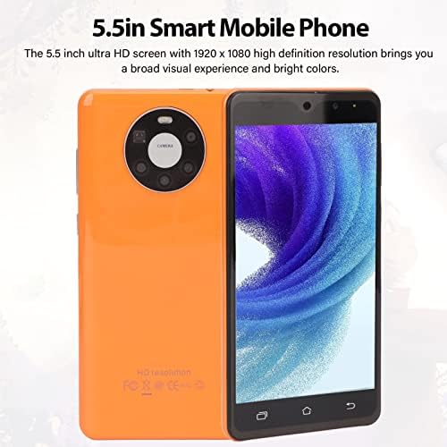 Смартфон, 5,5 инчи 1920x1080 HD мобилен телефон за Android 11.0, 2 GB RAM 16 GB ROM Dual SIM картички паметен телефон, 8 Core 5G мобилен телефон