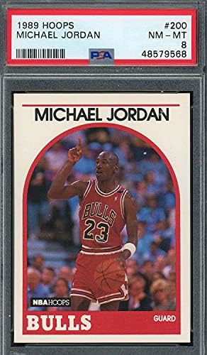 Мајкл Jordanордан 1989 година Кошаркарска картичка 200 оценета PSA 8