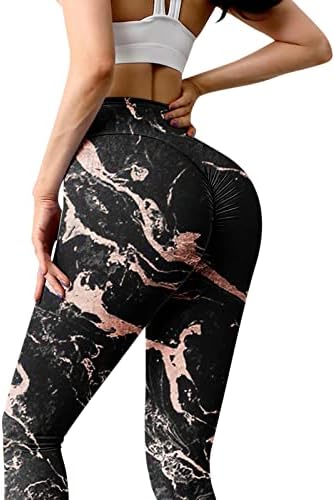 Хеланги со високи половини за жени меки атлетски стомачни контролни салата за истегнување на лежишта за лепки за јога панталони