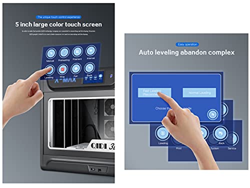 Интелигентен индустриски индустриски одделение 3D печатач модел X-Max, 5 инчен екран на допир, WiFi, прецизно печатење со ABS, PLA, TPU, флексибилен