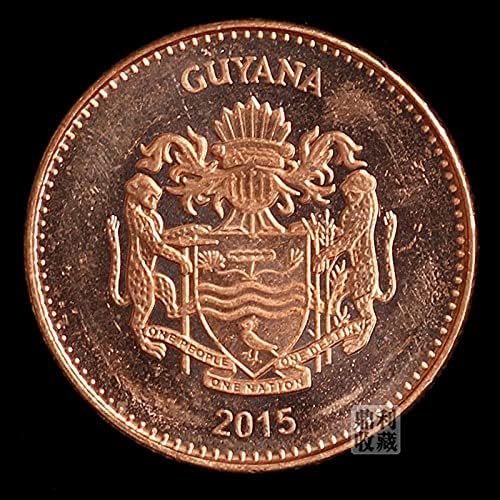Гвајана 1 Јуани 17мм Американски Странски собира Комеморативни Монети