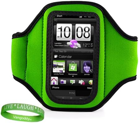 Вангоди Грин Универзален Држач За Лента За Мобилни Телефони За Трчање Џогирање Компатибилен Со LG Viper 4G LTE Паметен Телефон
