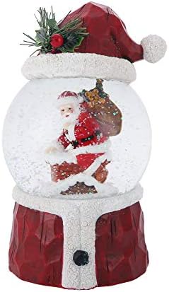 Подарок за снежен свет Глобус за деца и возрасни Дедо Мраз и сцена, кристална музичка сјајна топка за Божиќ и Нова Година, декорација