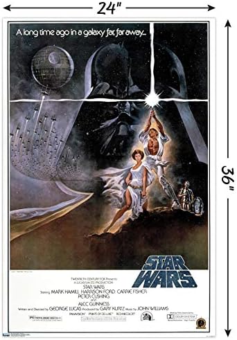 Trends International 24x36 Војна на Starвездите: Нова надеж - оригинален постер за еден лист, 24 x 36, нерасположена верзија