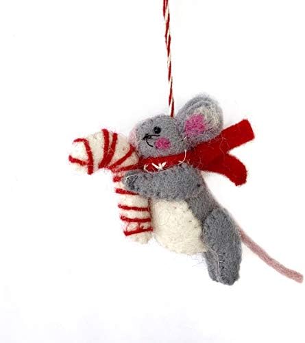 Глувче со украс од бонбони трска