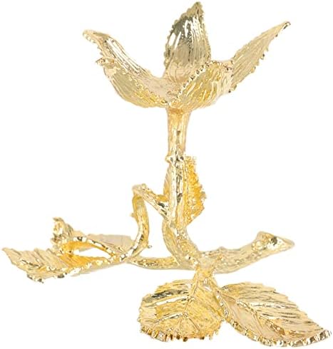 Cabilock 2 парчиња украс за украсување на држачи за украси, златна база десктоп стои декорација на прикажување на решетката