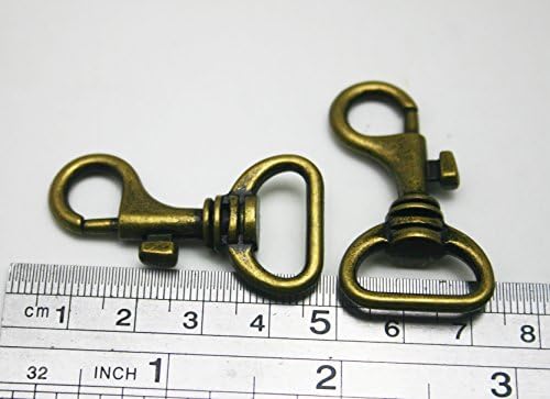 Тјанбанг бронза 0,7 Внатрешен дијаметар Д прстен од јастог од јастог канџи за вртење за каиш од 10