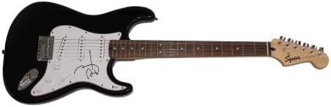 Nyони Деп потпиша автограм со целосна големина Црна Fender Stratocaster Електрична гитара со Бекет автентикација Бас Коа - Холивуд Вампири