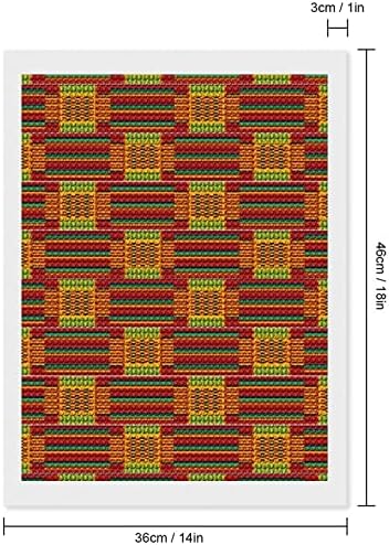 Африкански племенски кенте печати дијамантски комплети за сликање за возрасни вкрстени бод DIY боја уметност слики занает за домашна