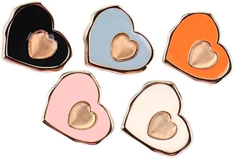 Копчиња за срцеви во боја на lepsjgc 50pcs за палто за женски облека Декоративни копчиња за шиење материјали за шиење додатоци за