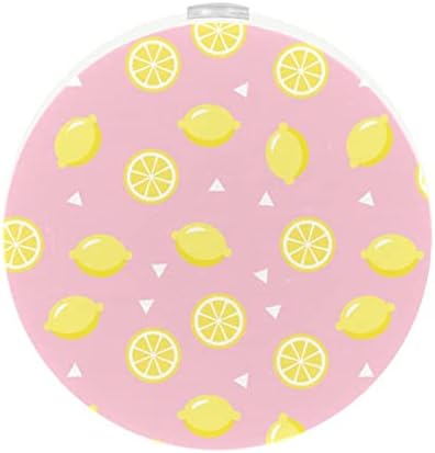 2 приклучок за приклучок за пакување предводена ноќна светлина лесна форма на лимон со сензор за самракот за детска соба за детска