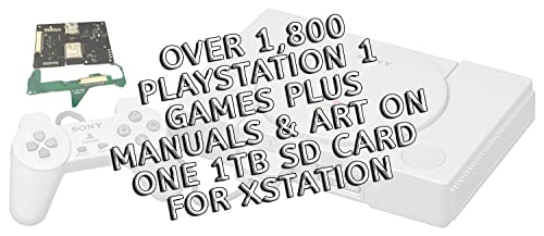 1tb Натоварен XStation Оде Sd Картичка Во Текот 1,800 Игри За PlayStation 1 PS1 Приклучок n Игра Предконфигурирај &засилувач; Претходно