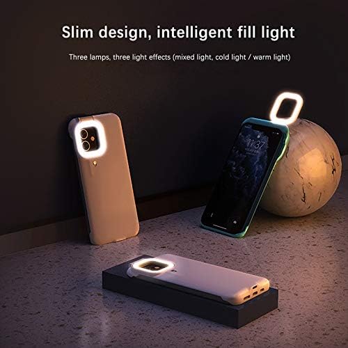 Selfie Mini Ring Light - Преносен мобилен телефон Селфи Пополнете светлина за iPhone11/iPhone 11/12 Pro Max, Bright LED селфи Пополнете светло