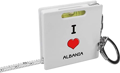 Ја Сакам Албанија Клучна Лента Мерка/Алатка За Ниво На Дух