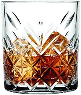 Ламодахоме Безвременски Виски Стакло Сет од 6 Врвен Квалитет Бар Очила за Пиење Бурбон, Шкотско Виски, Алкохол, Коктели, Коњак, Старомоден