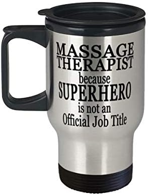 Терапевт за масажа за патувања од не'рѓосувачки челик затоа што суперхеројот не е официјален наслов на работа - Новини изолирани 14oz