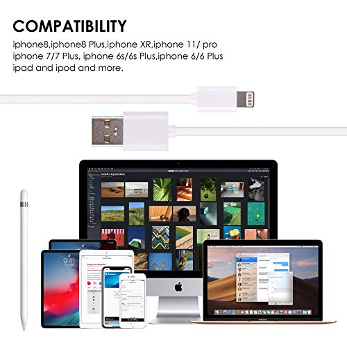 Alfzero Полнач За Apple Молив Адаптер 2IN1 USB Полнач Кабел За Податоци за iPhone И iPad Pro Додатоци 150cm