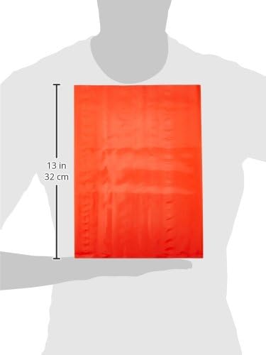 Bauxko 9 x 12 рамни поли -торби, црвена, случај од 1000