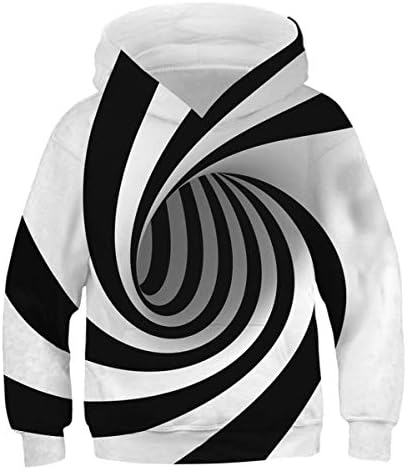 Gludear Boys Girls 3D Print Graphic Sweatshirts Долги ракави со палење на ракави