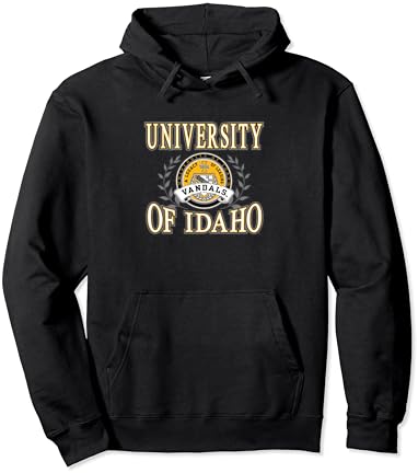 Логото на ловоровите во Ајдахо Вандалс официјално лиценциран худи со црно пуловер