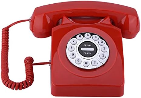 MXIAOXIA ROTARY DIAL THENGER WIRED RETRONE TELEPHONE за домашна канцеларија за откажување на гроздобер антички телефон