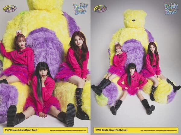 Stayc Teddy Bear 4 -ти единечен албум Digipack верзија ЦД+Photobook+Налепница+Photocard+Следење