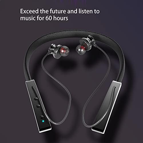 Безжични слушалки на Byikun, ушни пупки безжични Bluetooth Earbuds, Bluetooth 5,1 5,1 монтиран со магнетна апсорпција спортови, кои работат