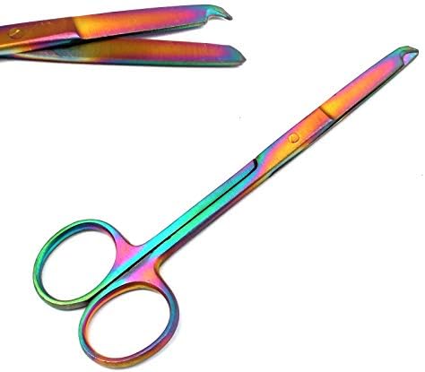 ODONTomed2011 Мулти титаниум бои на бои за бод ножици 4,5 не'рѓосувачки челик Виножито во боја ножици ОДМ