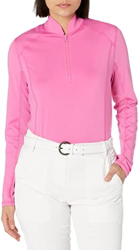 PGA Tour Women'sенска заштита од сонце со долга голф кошула со панел под ракав мрежа