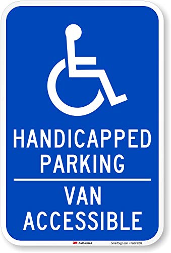 Паметна етикета „Хендикепиран паркинг“ - етикета на комбе “| 12 x 18 3М инженер од оценка