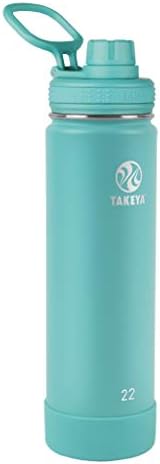 Takeya активира изолирано шише со вода од не'рѓосувачки челик со капакот на плунката, 22 унца, чаша