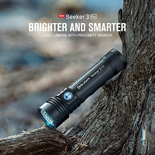 Olight Javelot Tac M 1000 Lumens Tactical Flashlight, во комплет со трагач 3 Pro 4200 Lumens Ultra-Bright Floodlight Flanglight