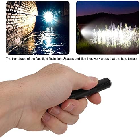 Vakitar Mini LED Flers Flashlight Flashlable Focusing Pocket Tach за инспекција Поправка на ноќно кампување