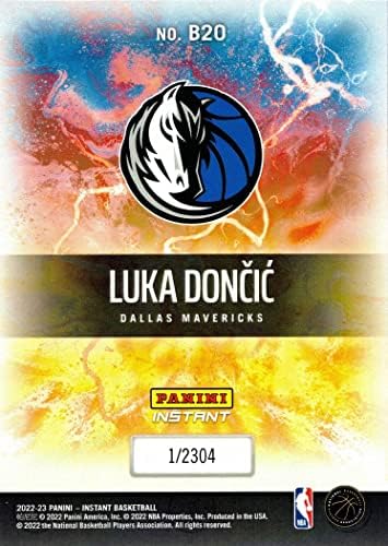 2022-23 Panini Instant Breakaway B20 Luka Doncic кошаркарска картичка Маверикс