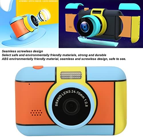 Шанрија Детска Дигитална Камера, Детска Селфи Камера Со Висока Дефиниција 2,4 ИНЧИ 32ГР МЕМОРИСКА Картичка ABS + Силикон за Подарок