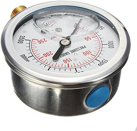Хидраулична мерач на притисок исполнет со течност 0-3500 psi
