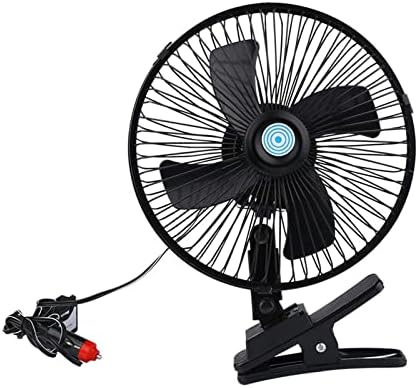 Magideal Car Clip Fan Fan личен биро вентилатор кој ротира преносен климатичар за ладилникот на воздухот мал вентилатор за кампување шатор