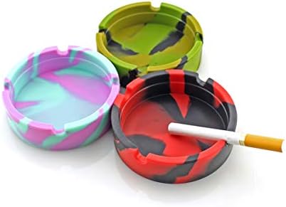 Силиконски силиконски пепелник маскирна цигара од цигара со пушење, чинија за горилник за внатрешни работи за домашен канцелариски