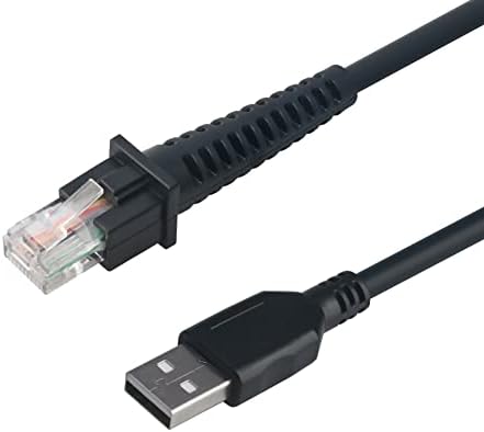 USB кабел калем 3 метар, тип A USB до кабел за скенер за скенер за баркод RJ45 за DataLogic GD/GM/QD/QM серија GD4330 GD4430