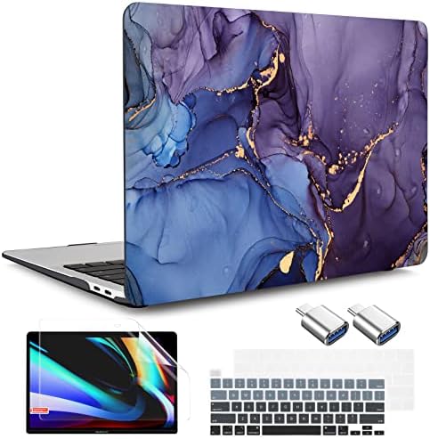 Dongke MacBook Pro 13 Inch Case 2023 2022 2021- Објавување M2 A2338 M1 A2251 A2289 A2159 A1989 A1706 Touch Bar & Touch ID, тврда