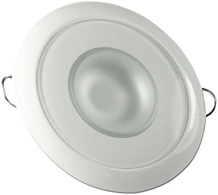 Lumitec Mirage - Flush Mount Down Light - стакло финиш/бела рамка - бела/сина боја со 2 бои