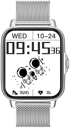 Деларси Gt50 Bluetooth Паметен Часовник 1.69 Инчен Водоотпорен Bluetooth Повик Музика Контрола Android/iOS NFC Паметен Часовник БР 4