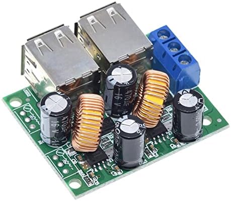 NHOSS 4 Четири USB порта A5268 Step Down Down Enower Suppation Converter Module DC 12V 24V 40V до 5V 5A за MP3/MP4 Телефонска опрема за автомобили