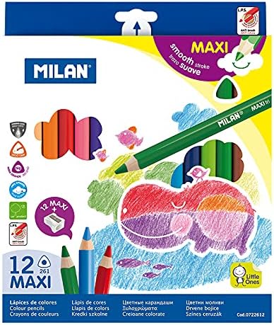 Милански студентско одделение во обоени моливи: 12 сет во боја