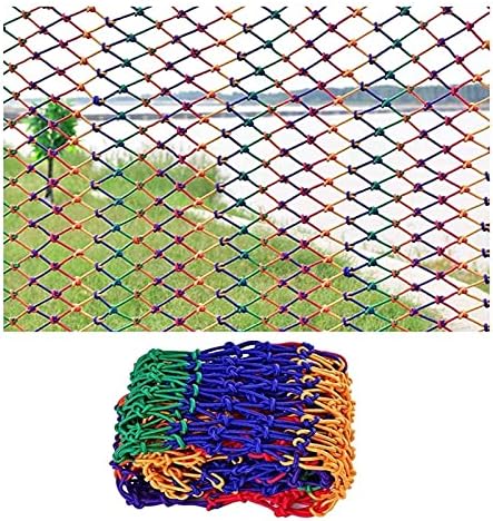 Awsad Color Knotted Nylon Net Balcon Stair Barrier Barrier Pall Pall Aftection Security Net за деца 6 mm јаже со тешка мрежа за
