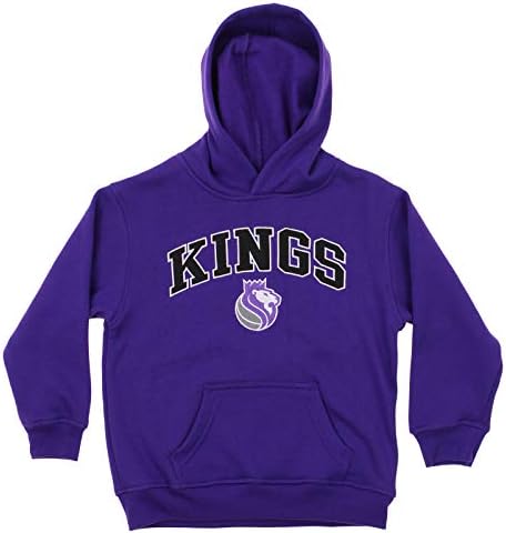 OuterStuff NBA младински руно пуловер Худи, Сакраменто кралеви 2x-големи