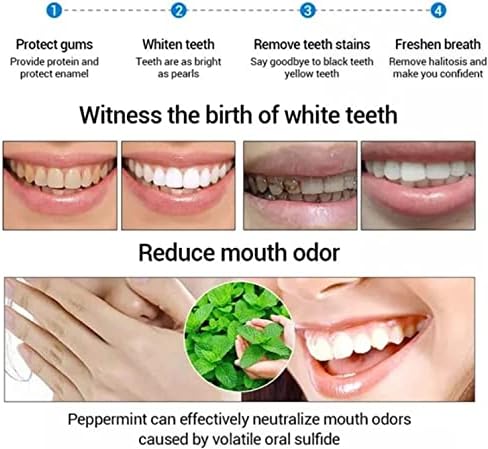 2023 година Нова заслепувачка бела паста за заби свеж здив ниацинамид лош h дискови отстрани, заслепувачка бела паста за заби