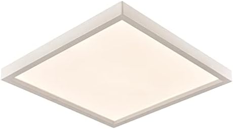 Thomas Lighting Essentials Titan Square Flush Mount во бело - Интегрирано LED 15W X 15D X 1H