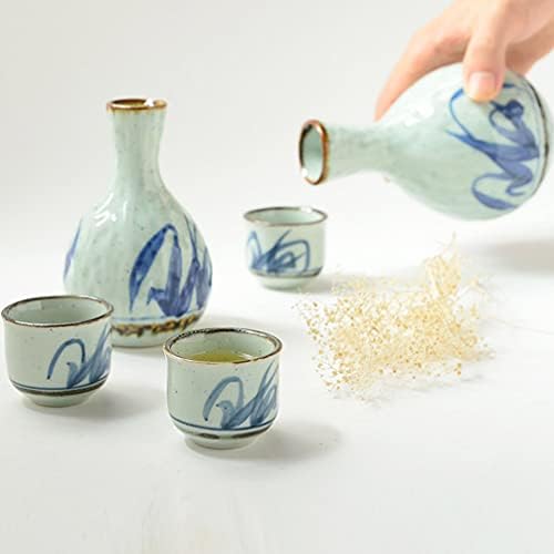 Cabilock Vintage Decor 1 Постави керамички сакети поставени јапонски стил шпорет порцелански грнчарија топла саки пијалок шише