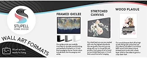 Апстрактни индустрии за апстрактна круша кои нудат раце за зимски тонови, дизајнирани од Birch & Ink White Rramed Wallидна уметност, 11 x